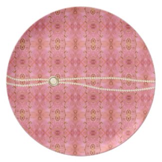 Pink and Pearl Elegant Plate