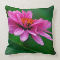 Pink and Pretty Flower Pillow by Lois Bryan pillows