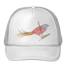 Pink and purple Bird Hat