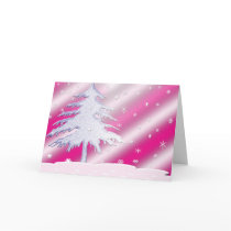 Pink and Purple Christmas Tree Card by caligirl78 Pink and Purple Christmas Tree Card