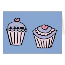 Pink and Purple Cupcake Party Invitation Card