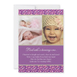 Pink and Purple Diva Theme Party Invitation