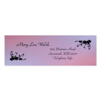 Pink and Purple Elegant Business Card