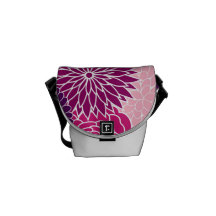 Pink and Purple Floral Commuter Bag
