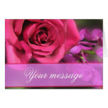 Pink and purple flowers cards