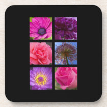 Pink and Purple Flowers Coasters