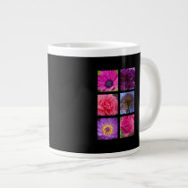 Pink and Purple Flowers Extra Large Mugs