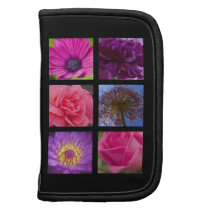 Pink and Purple Flowers Folio Planner