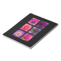Pink and Purple Flowers Scratch Pads