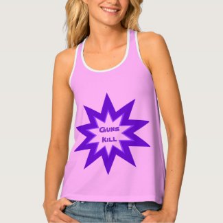 Pink and Purple Guns Kill Tank Top