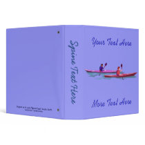Pink and Purple Kayaks Binder