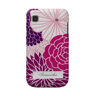 Pink and Purple Mod Floral Samsung Galaxy S Case