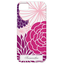 Pink and Purple Mod Floral iPhone 5 Covers