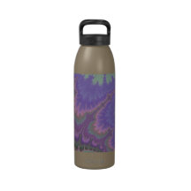 Pink And Purple Paisley Reusable Water Bottle