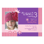 Pink and Purple Princess Invitation Photocard