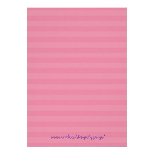 Pink and Purple Princess Invitation Photocard