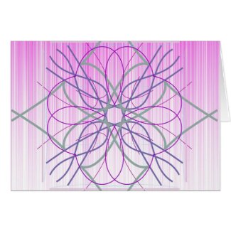 Pink And Purple Random Design card