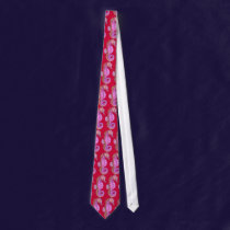 Pink and purple seahorse tie ties