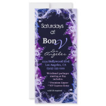 Pink And Purple Special Event Rack Card