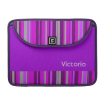 Pink and Purple Stripe Custom Macbook Pro Sleeve macbook sleeves