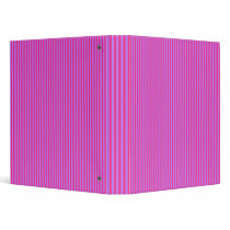 Pink and Purple Stripes Binder