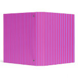 Pink and Purple Stripes Binder