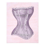 Pink and Purple Victorian Corset Vintage Style Announcement