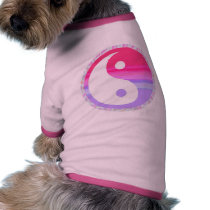 pink and purple ying yang pattern trim pet clothing by Mobo2010 pink and purple ying yang pattern trim pet clothing