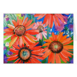Pink and Red Coneflowers Cards