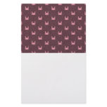 Pink and Red Crab Pattern Personalized Stationery