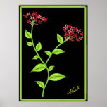 Pink and Red Flowers Print