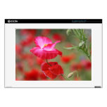 Pink and Red Poppies Photo 15" Laptop Skin