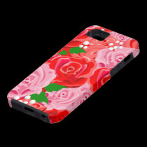 Pink and Red Roses iPhone 5 Case (Vibe Case) casemate cases