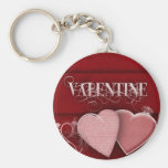 Pink and red Valentine Design Key Chains