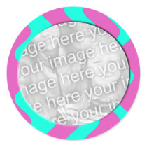 Pink and Turquoise photo frame stickers by DonnasPhotoFrames Pink and Turquoise photo frame stickers