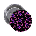 Pink and Violet Skull and Crossbones