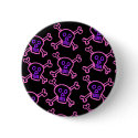 Pink and Violet Skull and Crossbones buttons by elliel Pink and Violet Skull and Crossbones buttons