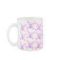 Pink and Violet Skull and Crossbones - Frosted mugs