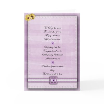 Pink and white Be my bridemaid card