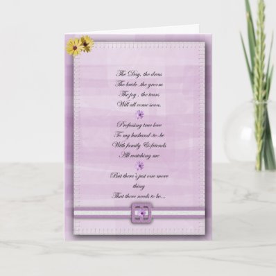 Pink and white Be my bridesmaid card