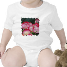 Pink and White Begonia Romper
