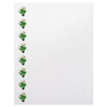 Pink and White Calla Lilies Letterhead Design