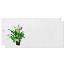 Pink and White Calla Lilies Custom Rack Card