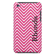 Pink and White Chevron iPod Touch Case casemate cases