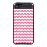 Pink and white chevrons iPhone 5 cover