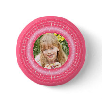 Pink and white cute frame template