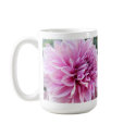 Pink and White Dahlia mugs