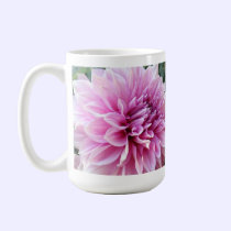 Pink and White Dahlia mugs