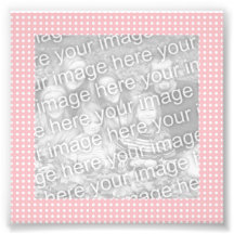 Pink and White Dots Frame Photo