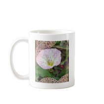 Pink and White Field BindWeed Coffee Mugs